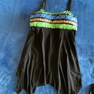 Colorful and Flattering Tankini Set